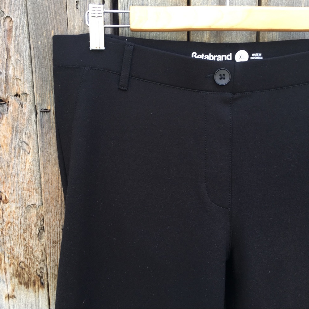 Betabrand Straight Leg Classic Dress Yoga Pant Black XL - Picture 6 of 16